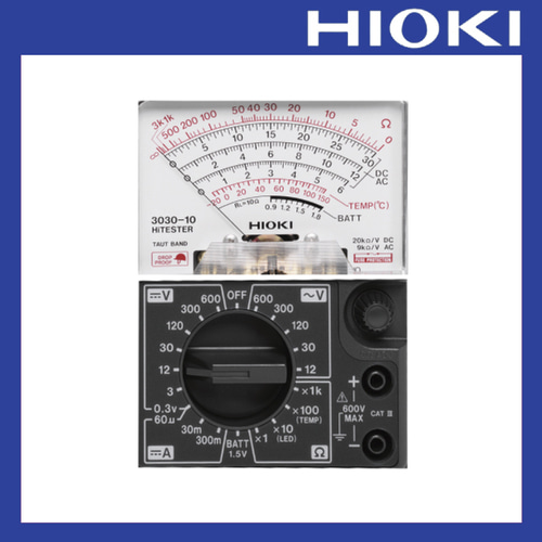 히오키 아날로그 멀티 전기 테스터기 3030-10 전압 저항 측정기